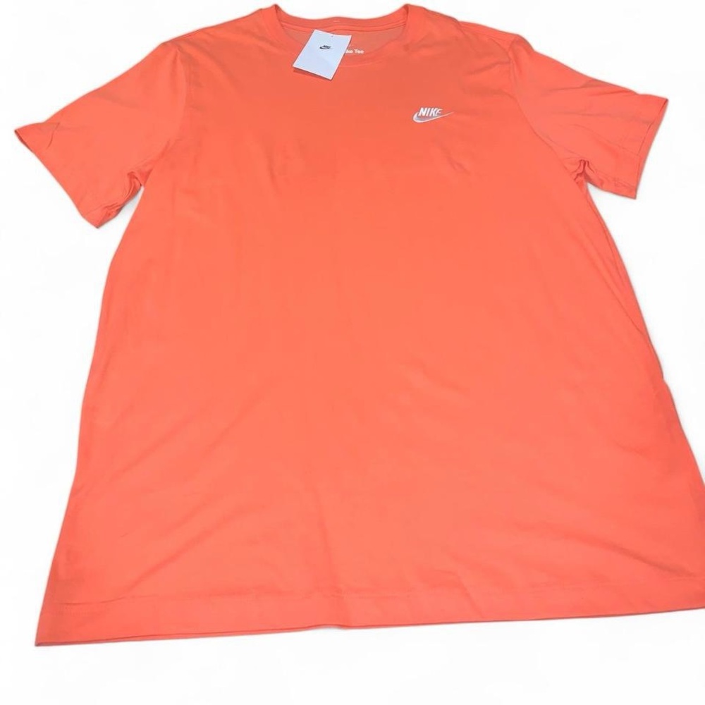 Nike Coral Tee with White Swoosh Size Large